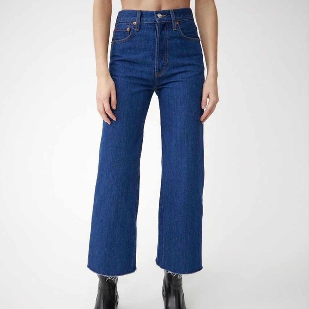RE/DONE - REDONE Originals wide leg crop jeans